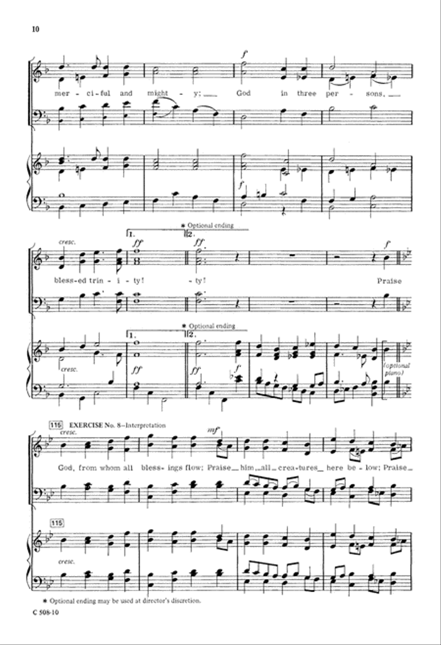 Practical Time-Saving Warm-Ups - Church Choir Set II (Digital Download) 4-Part scores gallery preview page 10