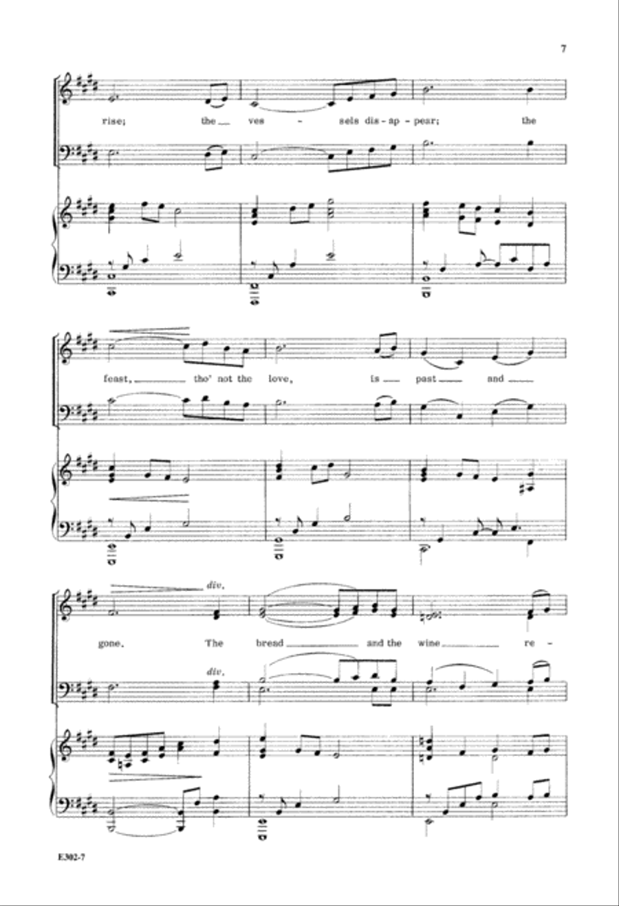 Here, O My Lord (Digital Download) 4-Part scores gallery preview page 7