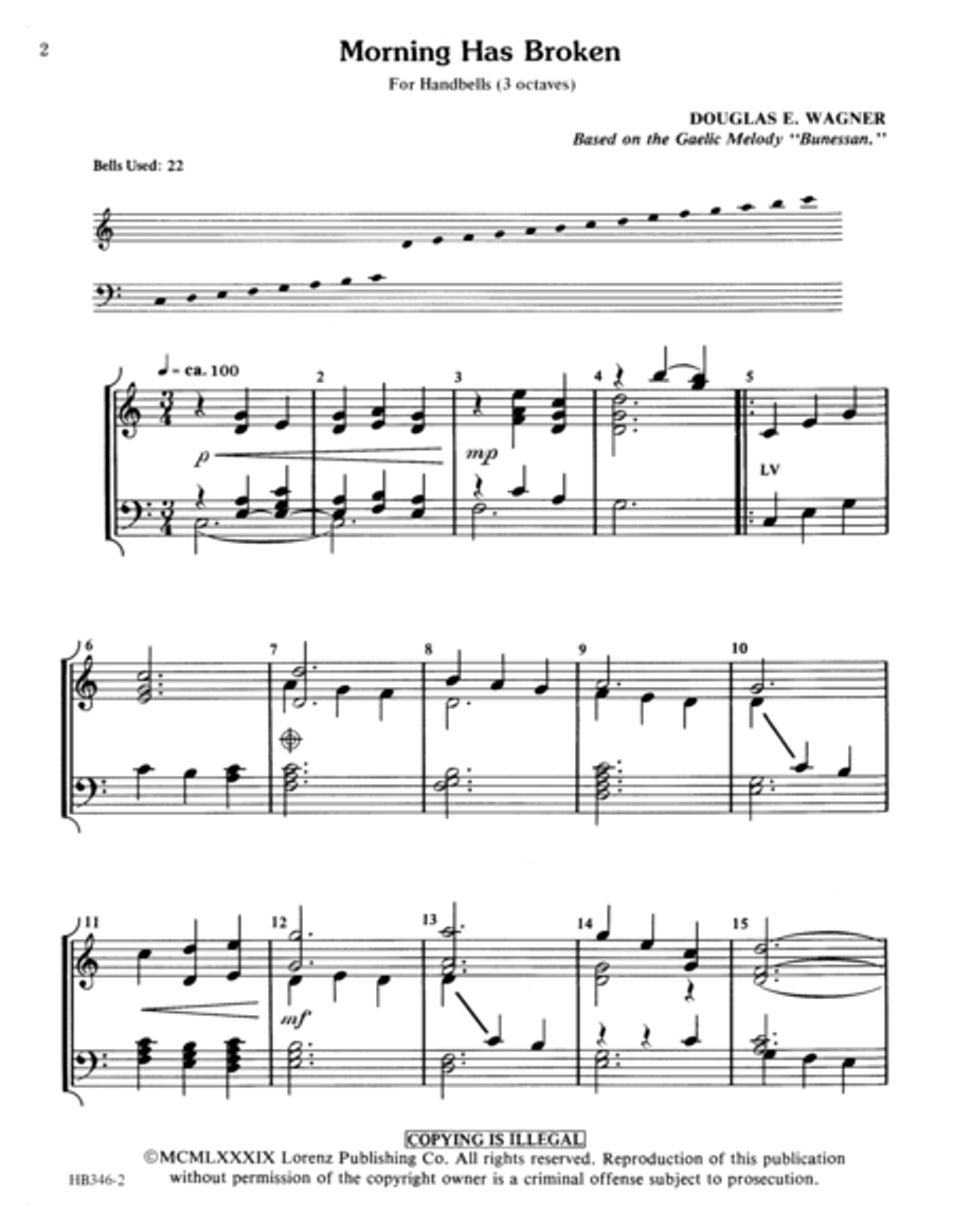 Morning Has Broken (Digital Download) 3-Octaves scores gallery preview page 2