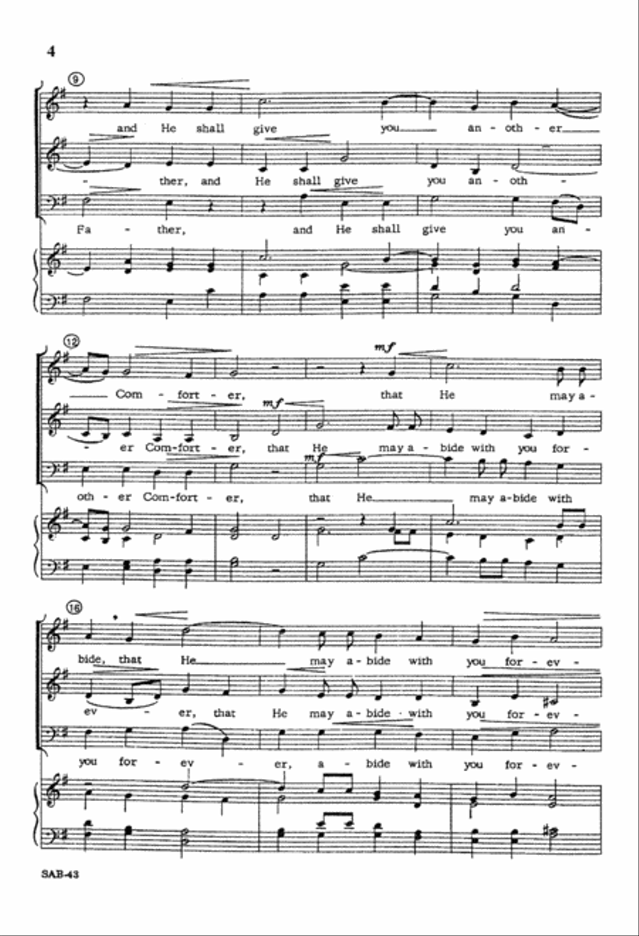 If Ye Love Me, Keep My Commandments - SAB (Digital Download) 3-Part scores gallery preview page 4