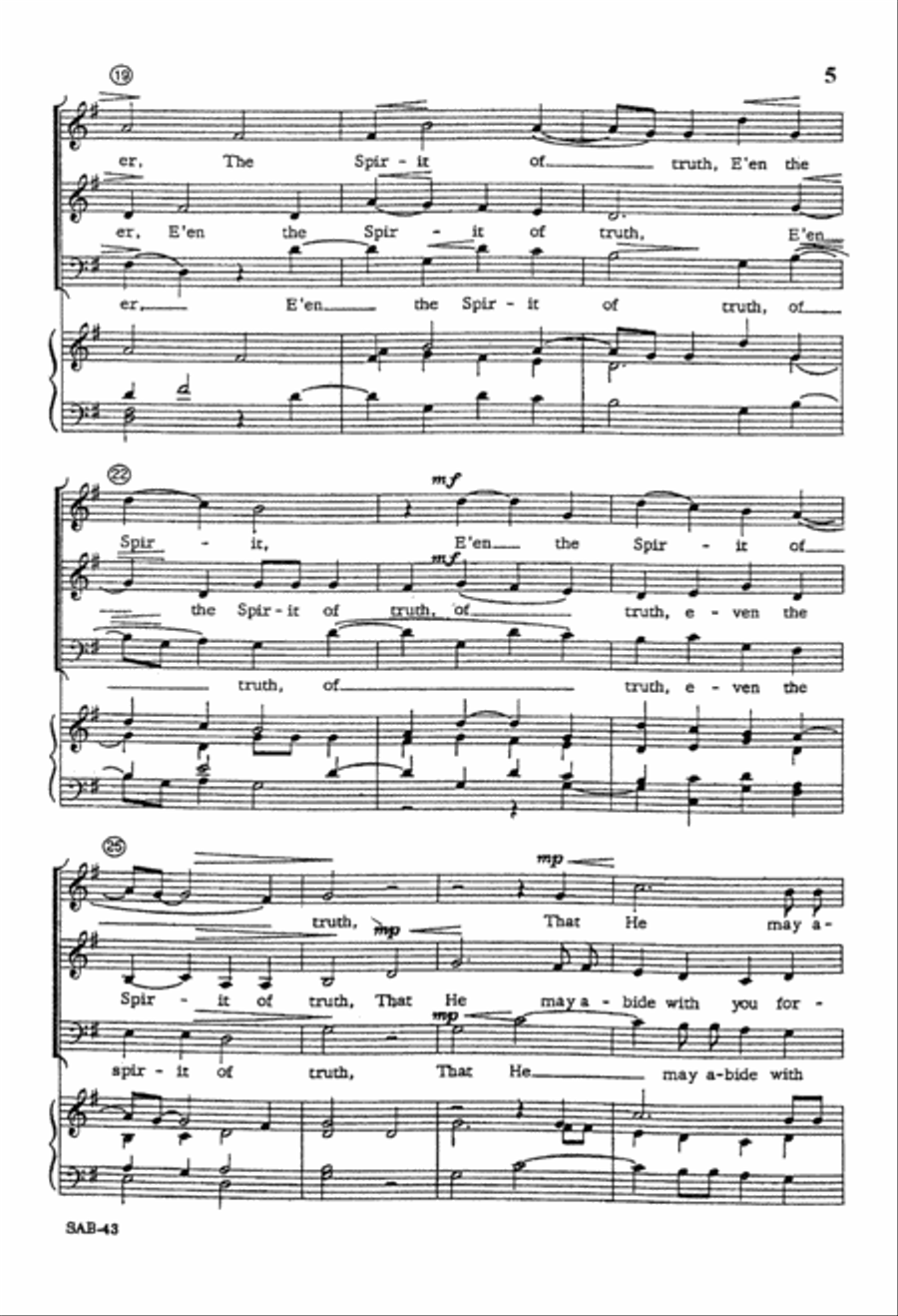 If Ye Love Me, Keep My Commandments - SAB (Digital Download) 3-Part scores gallery preview page 5