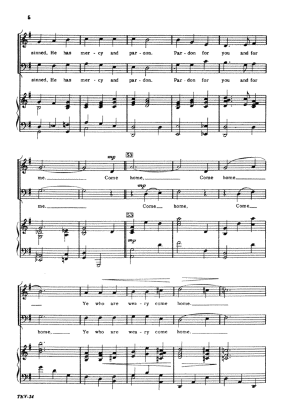 Softly And Tenderly 2 Part (Digital Download) 2-Part scores gallery preview page 6