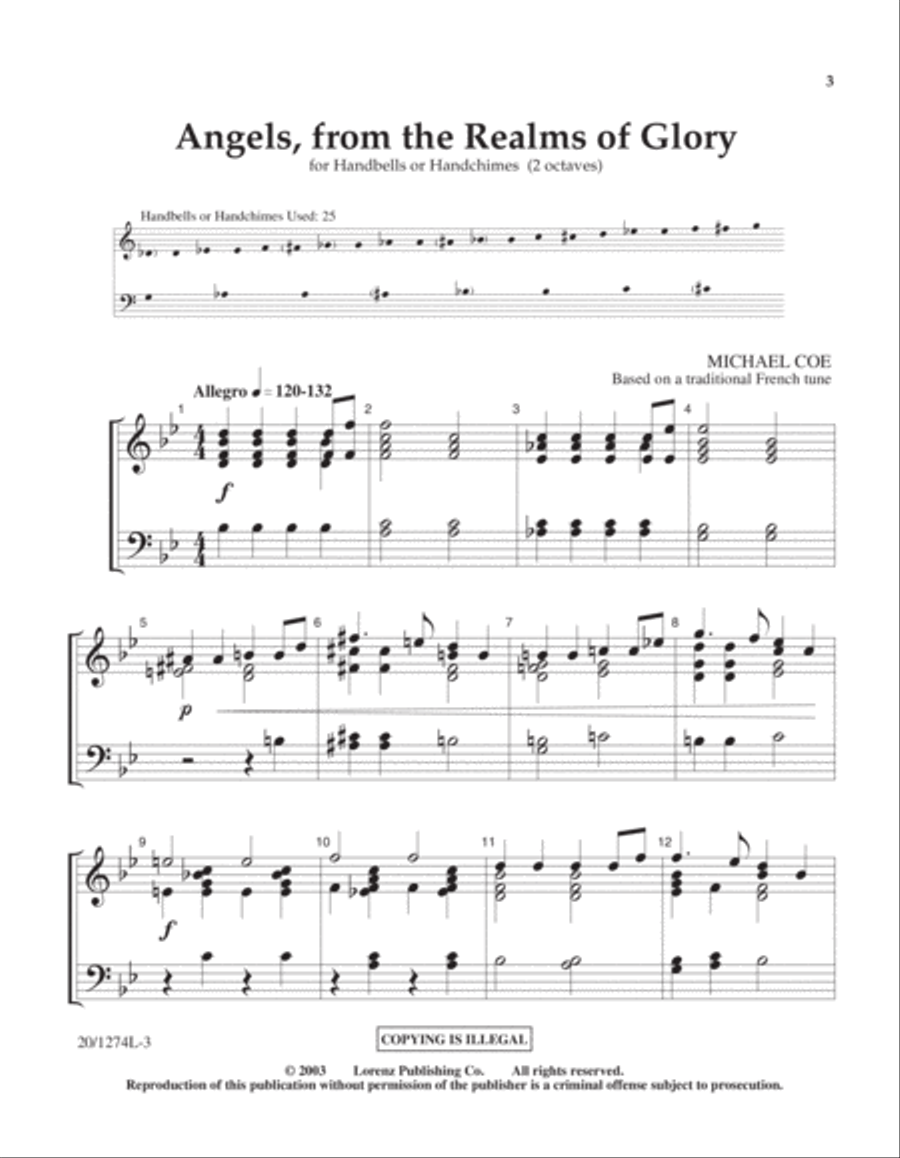 Angels from the Realms of Glory (Digital Download) 2-Octaves scores gallery preview page 3