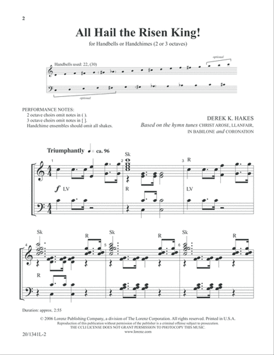 All Hail the Risen King! (Digital Download) 3-Octaves scores gallery preview page 2