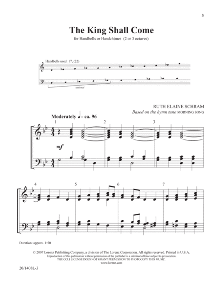 The King Shall Come (Digital Download) 3-Octaves scores gallery preview page 3