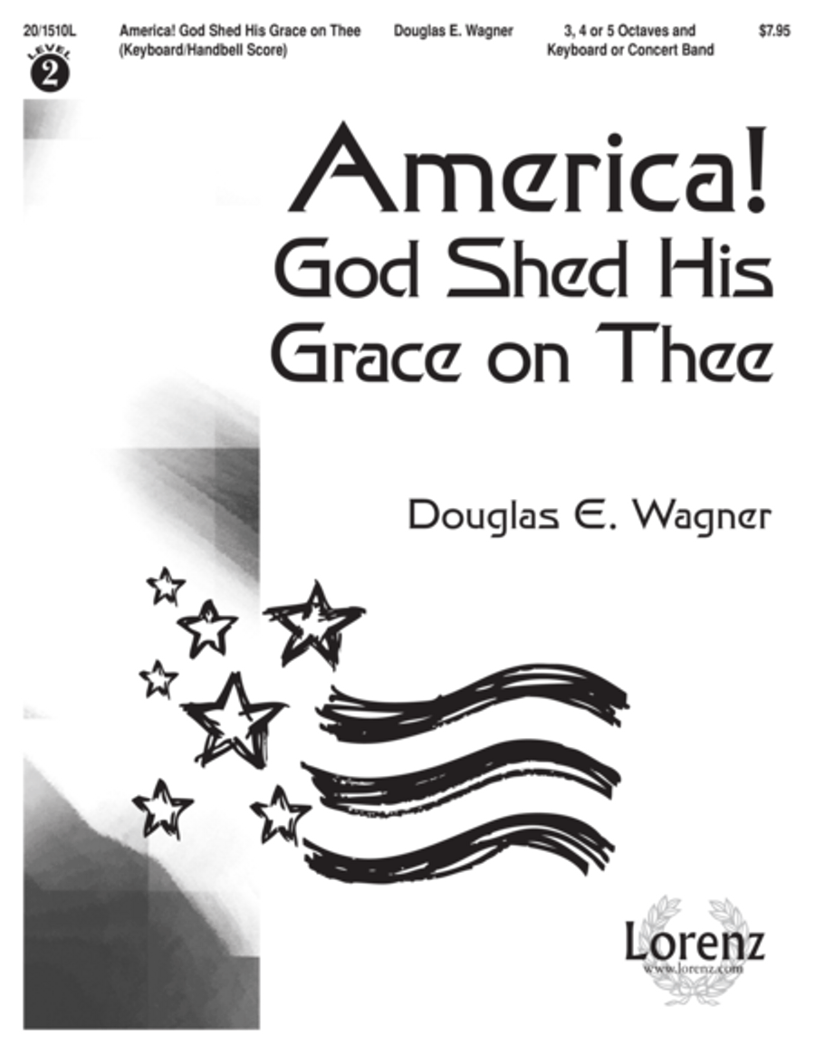 America! God Shed His Grace on Thee - Keyboard/Handbell Score (Digital Download) 5-Octaves scores gallery preview page 1