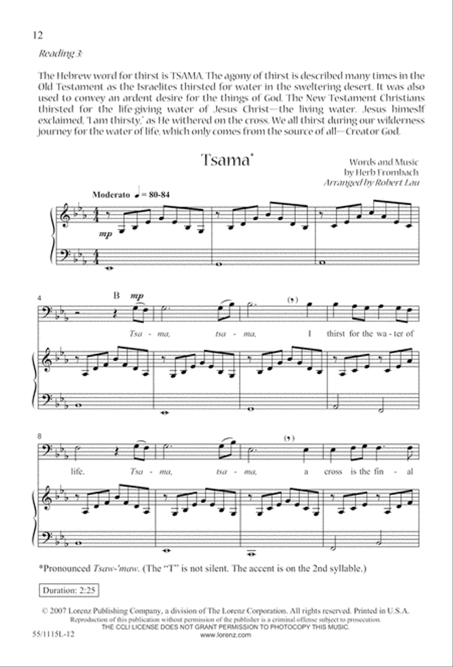 Lent: A Journey to New Life (Digital Download) 3-Part scores gallery preview page 12