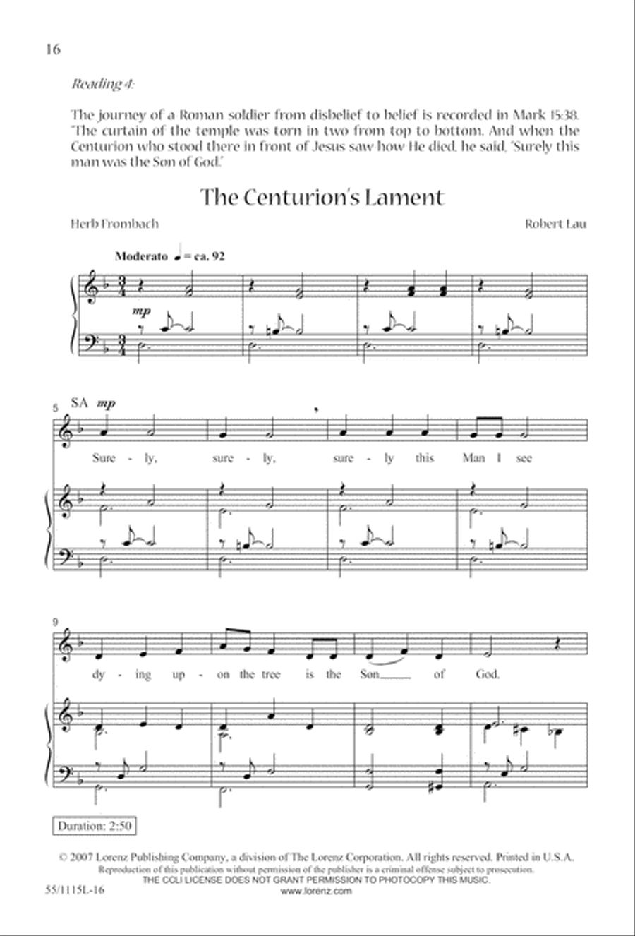 Lent: A Journey to New Life (Digital Download) 3-Part scores gallery preview page 16