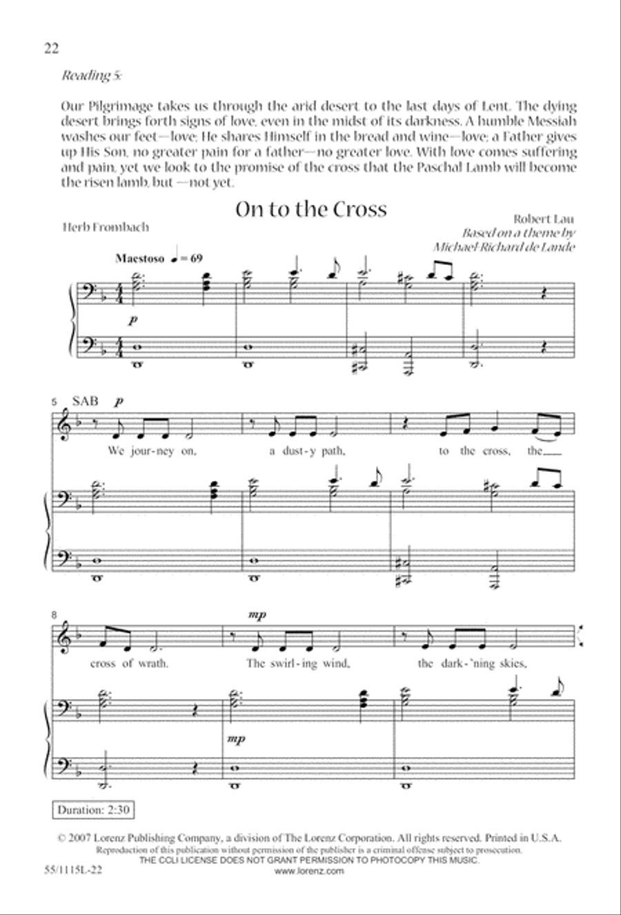 Lent: A Journey to New Life (Digital Download) 3-Part scores gallery preview page 22