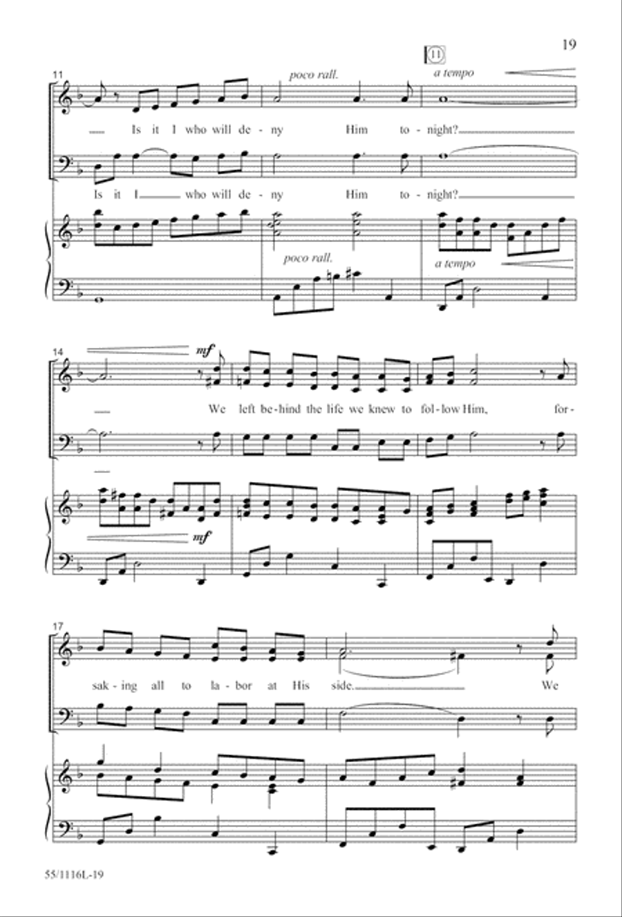 The Living Last Supper (Digital Download) 3-Part scores gallery preview page 19