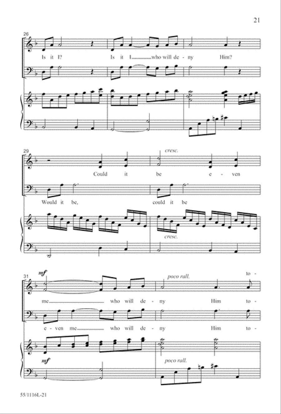 The Living Last Supper (Digital Download) 3-Part scores gallery preview page 21