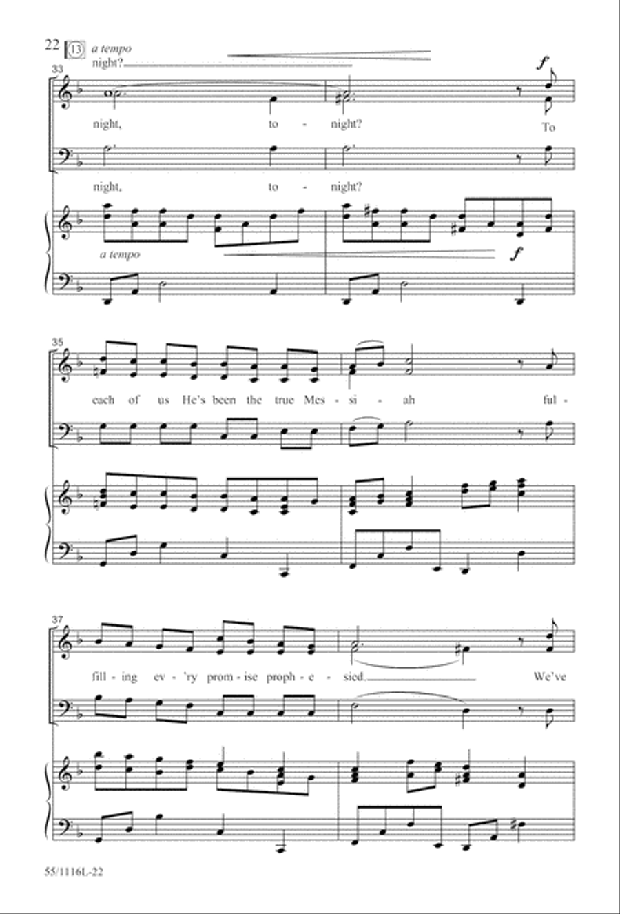 The Living Last Supper (Digital Download) 3-Part scores gallery preview page 22