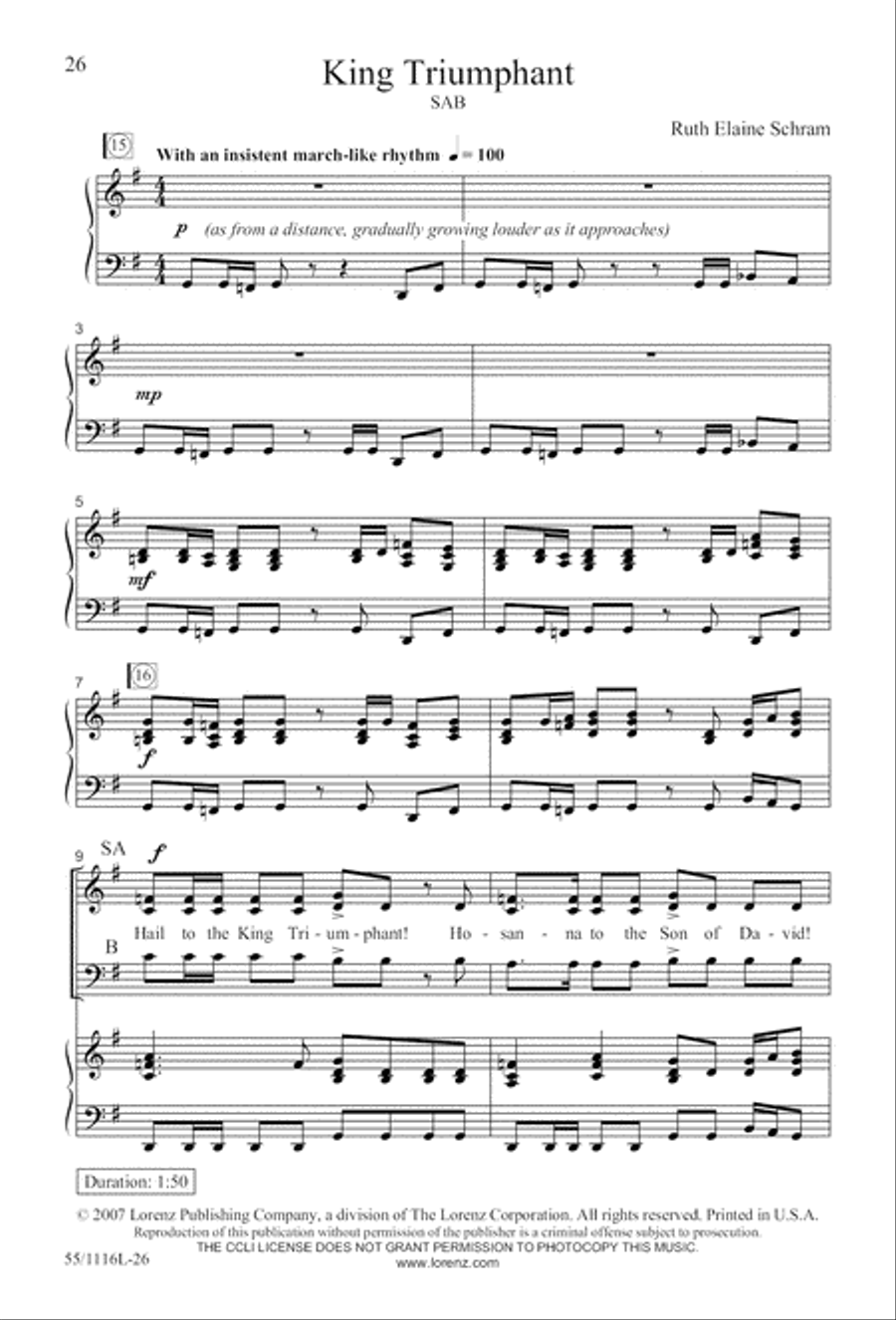 The Living Last Supper (Digital Download) 3-Part scores gallery preview page 26