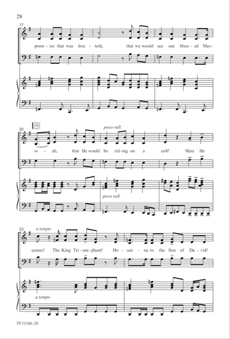 The Living Last Supper (Digital Download) 3-Part scores gallery preview page 28