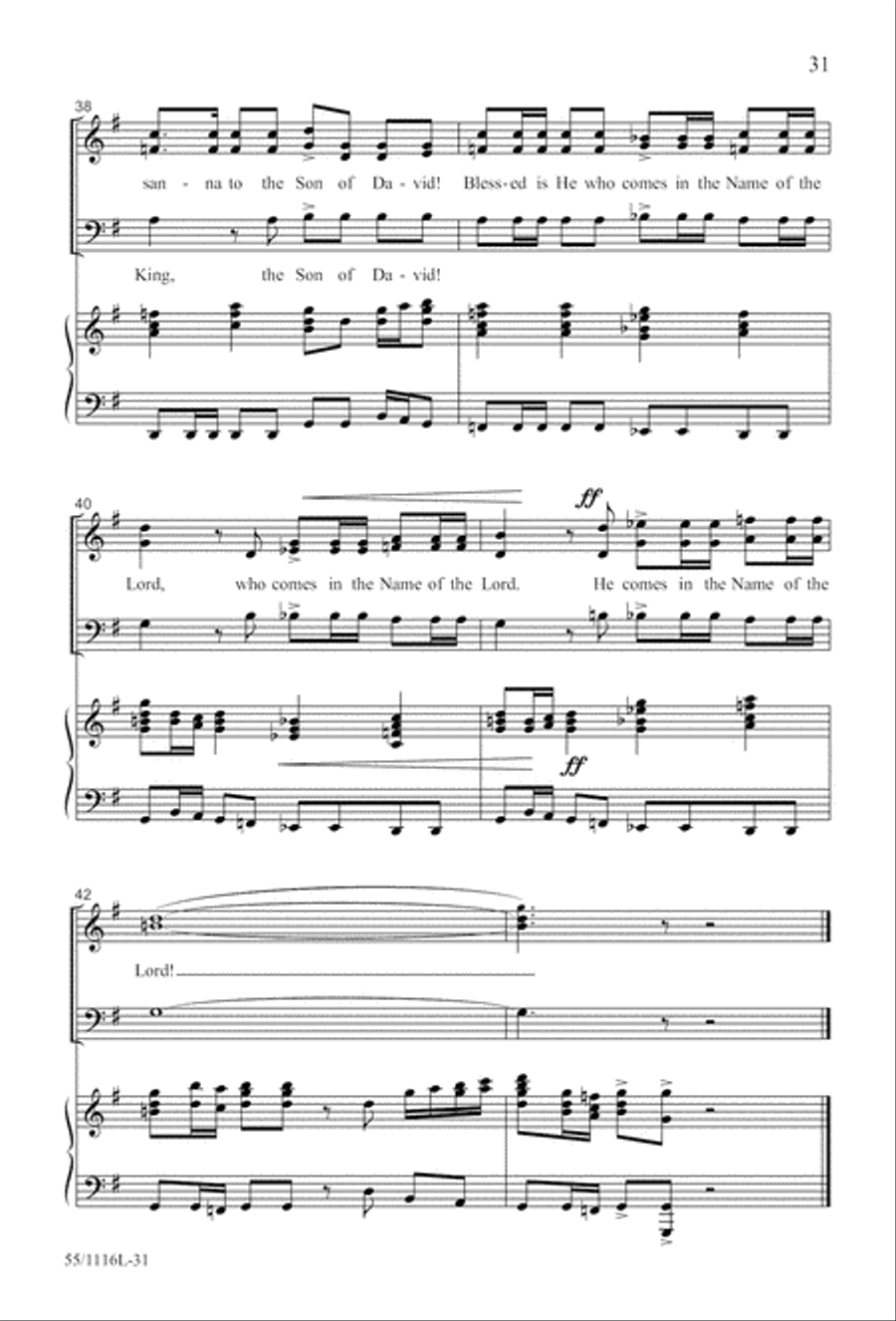 The Living Last Supper (Digital Download) 3-Part scores gallery preview page 31