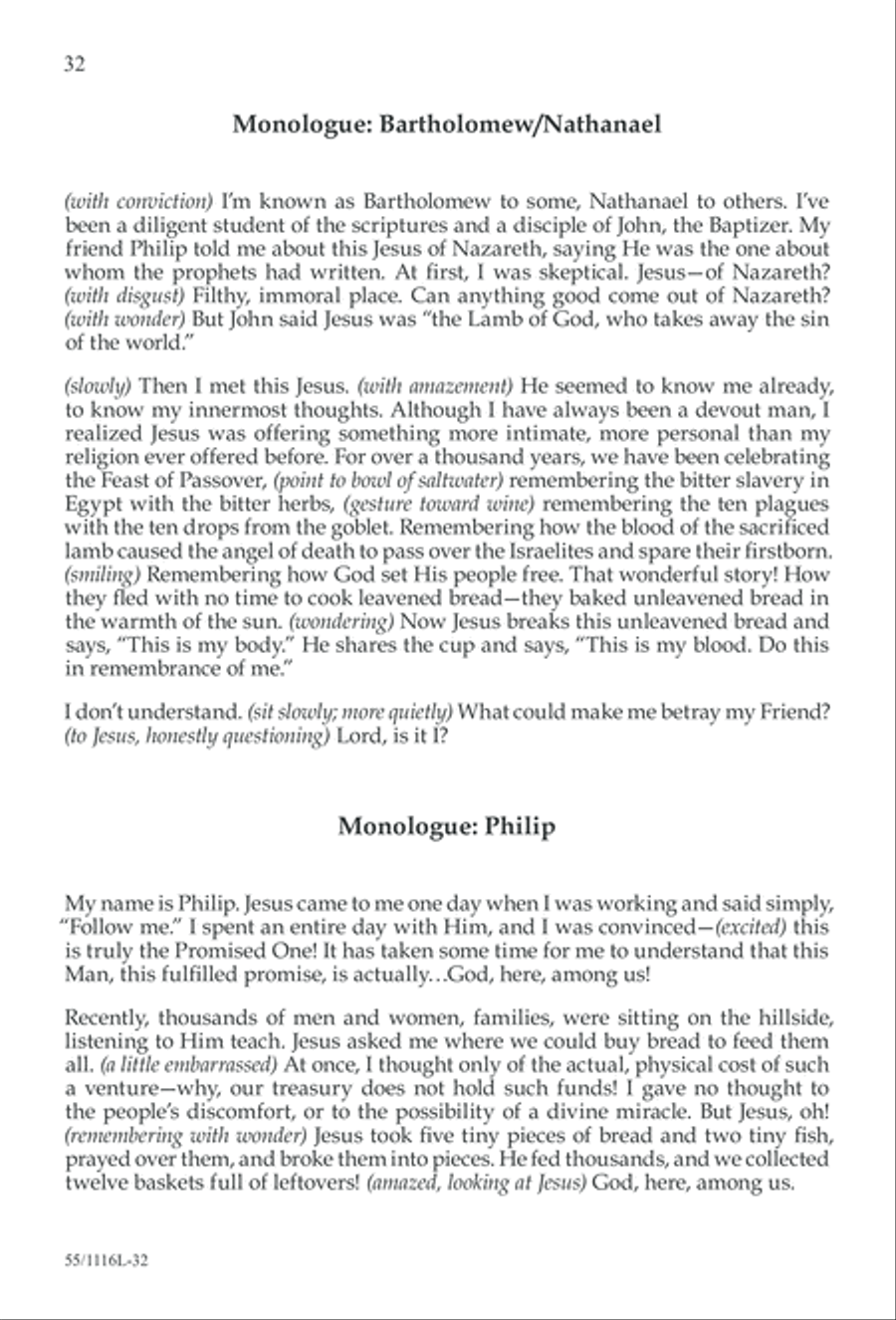 The Living Last Supper (Digital Download) 3-Part scores gallery preview page 32