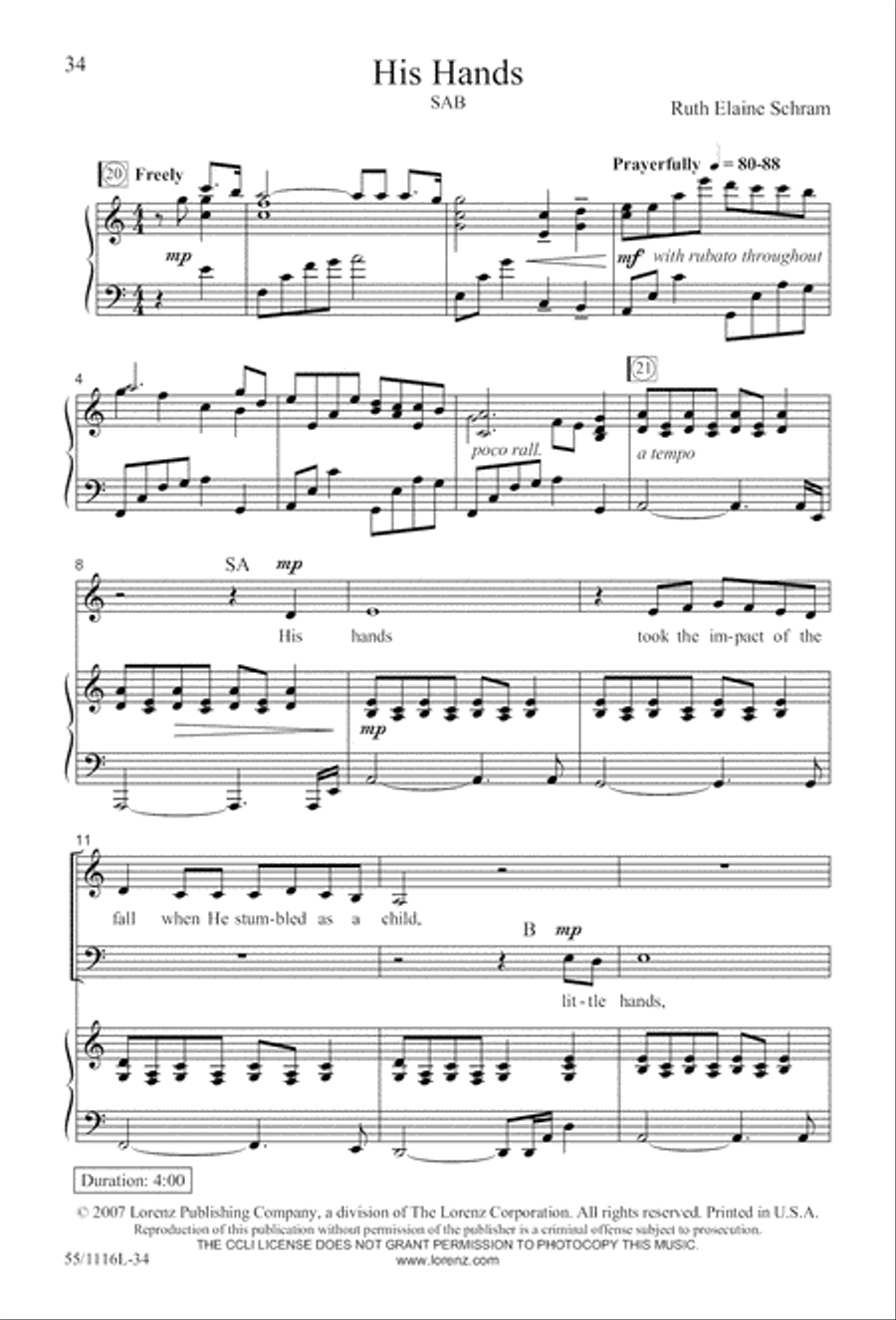 The Living Last Supper (Digital Download) 3-Part scores gallery preview page 34