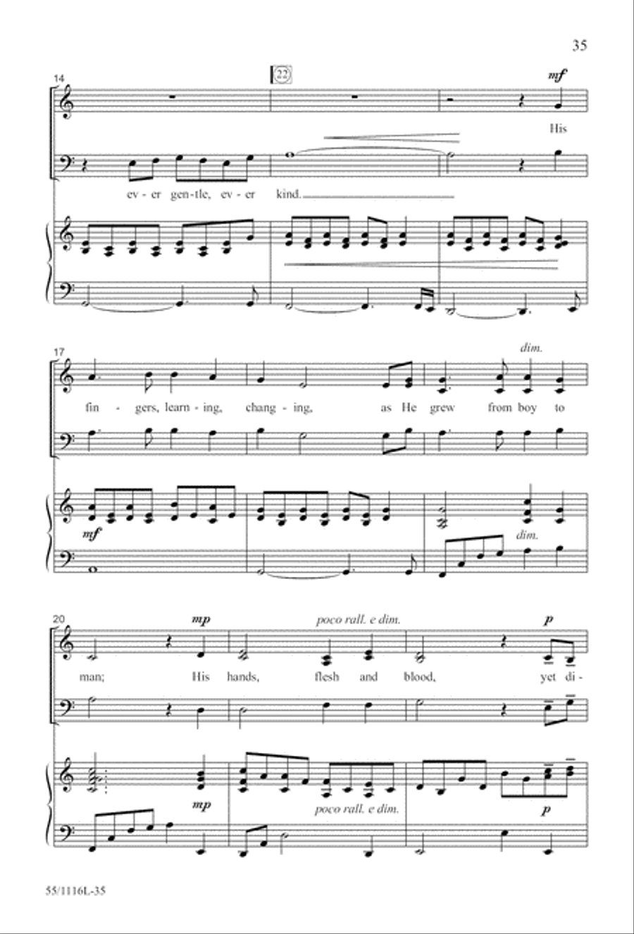 The Living Last Supper (Digital Download) 3-Part scores gallery preview page 35