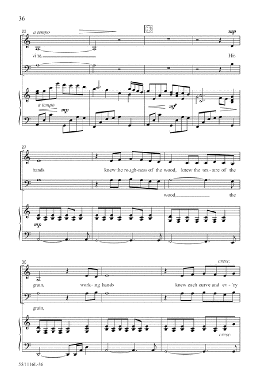 The Living Last Supper (Digital Download) 3-Part scores gallery preview page 36