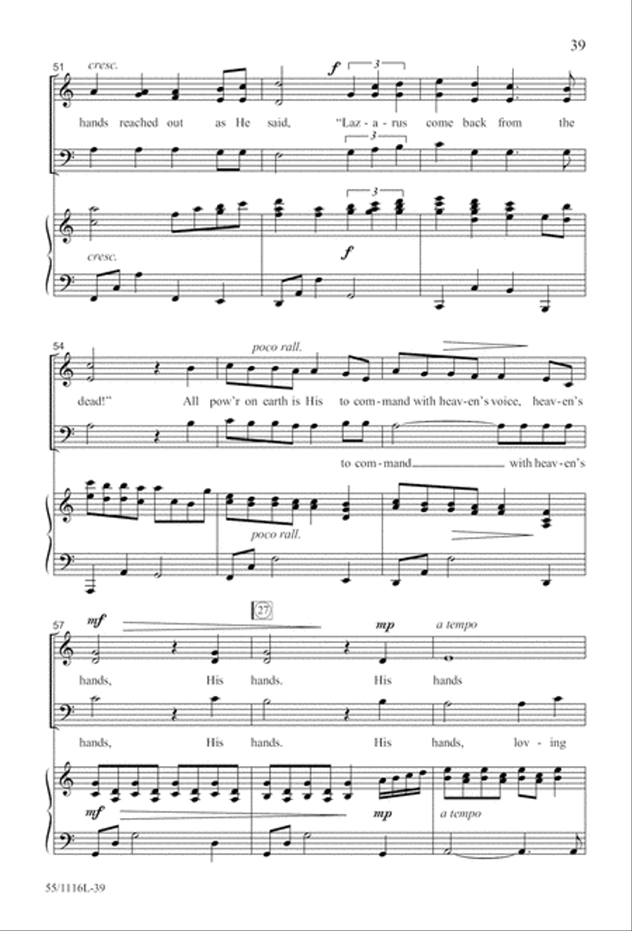 The Living Last Supper (Digital Download) 3-Part scores gallery preview page 39