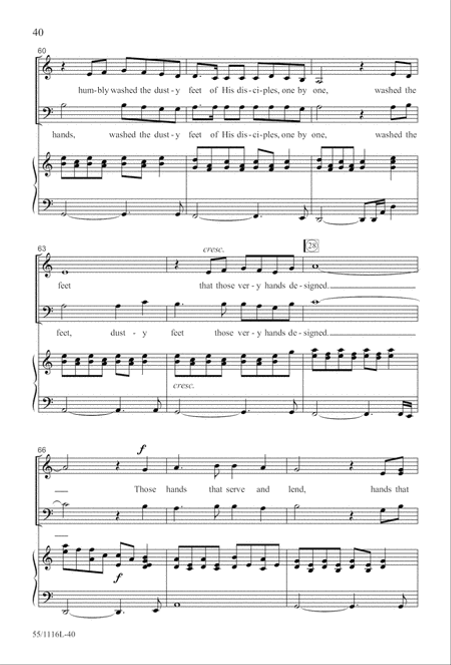 The Living Last Supper (Digital Download) 3-Part scores gallery preview page 40