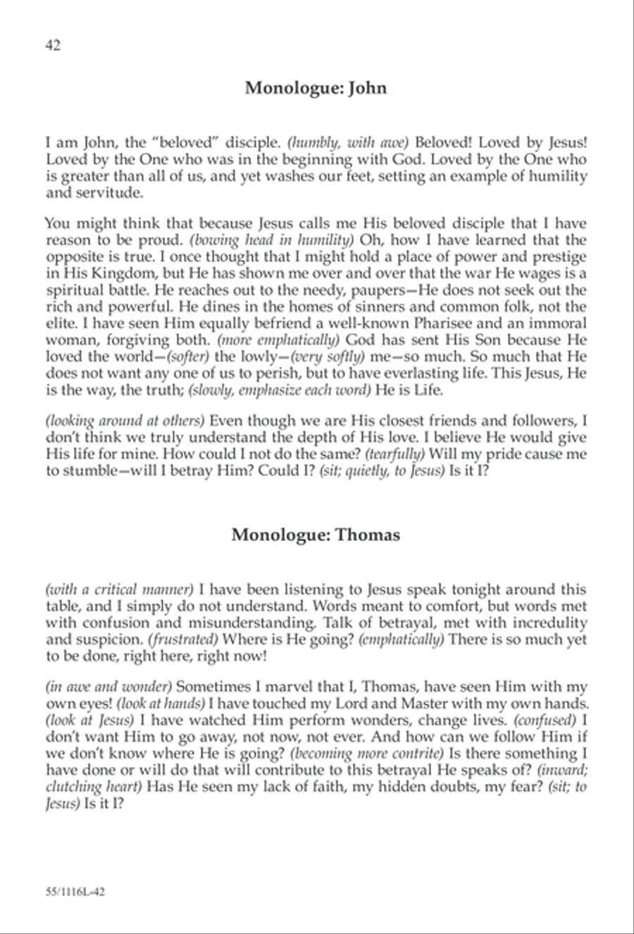 The Living Last Supper (Digital Download) 3-Part scores gallery preview page 42