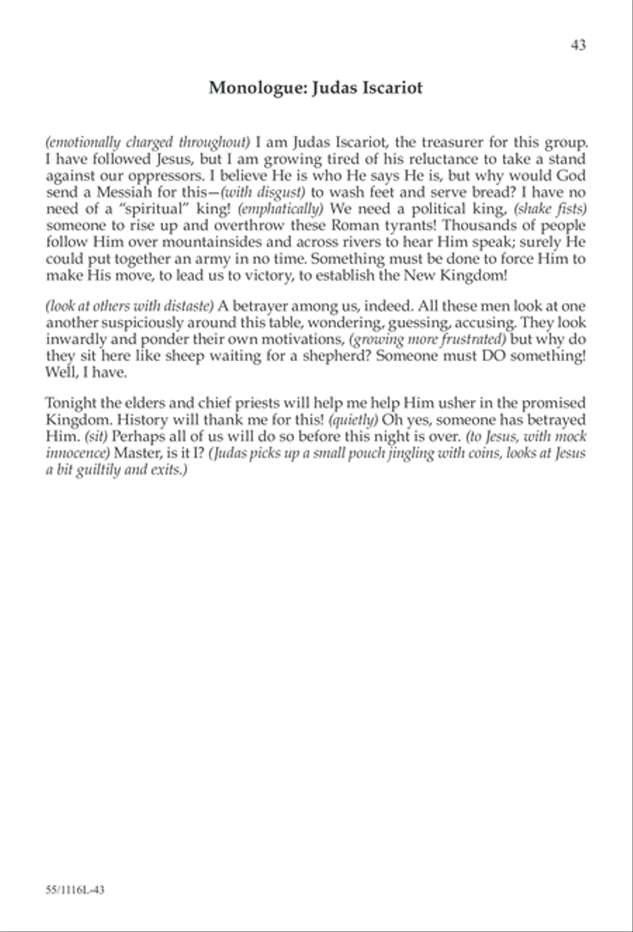 The Living Last Supper (Digital Download) 3-Part scores gallery preview page 43