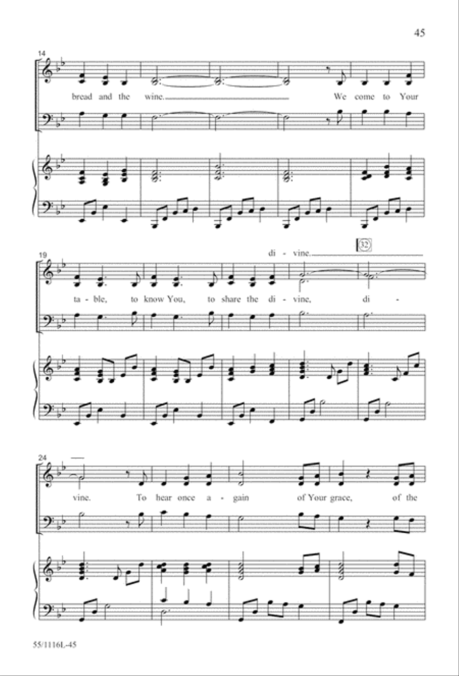 The Living Last Supper (Digital Download) 3-Part scores gallery preview page 45