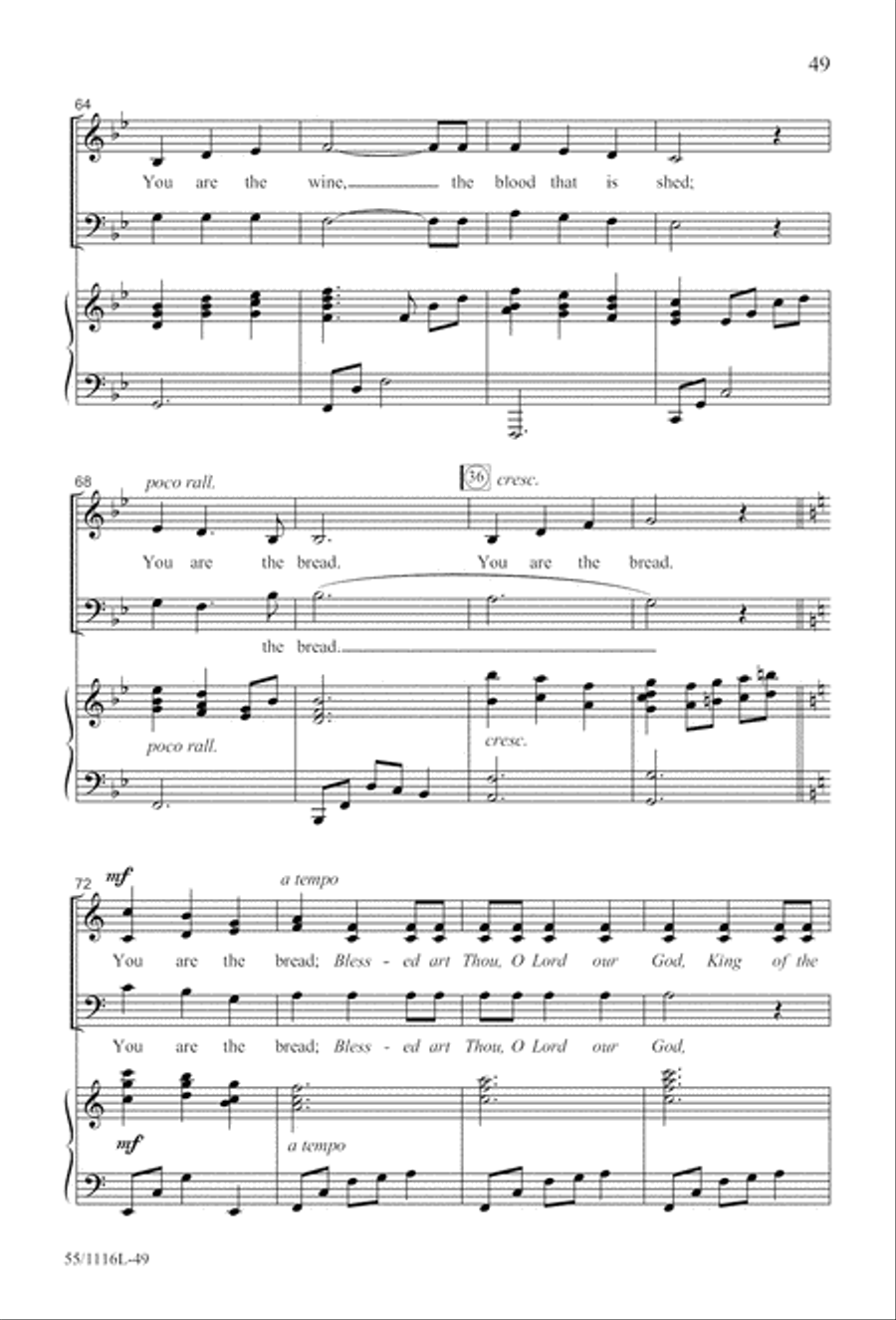 The Living Last Supper (Digital Download) 3-Part scores gallery preview page 49