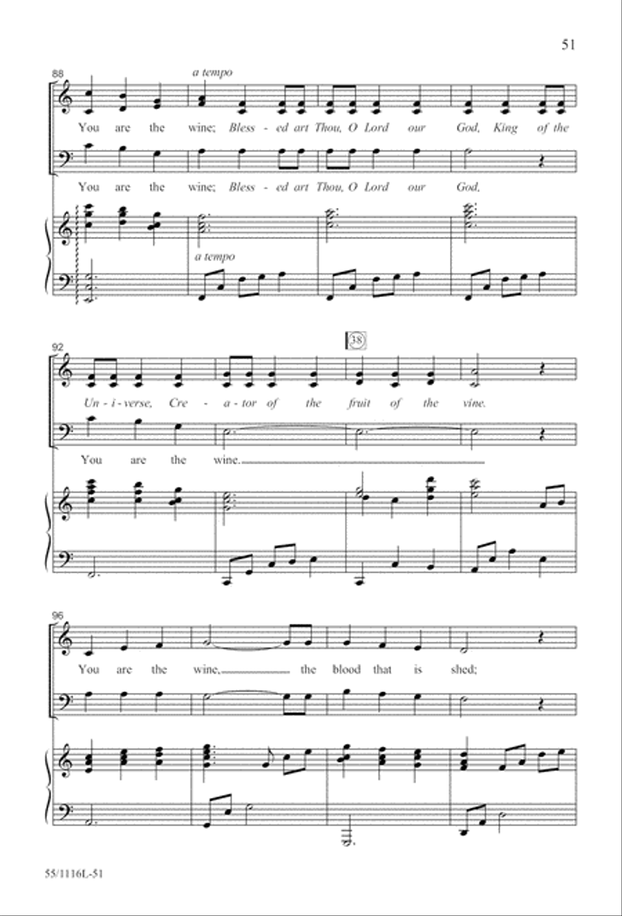 The Living Last Supper (Digital Download) 3-Part scores gallery preview page 51