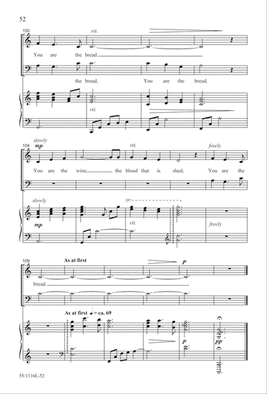 The Living Last Supper (Digital Download) 3-Part scores gallery preview page 52