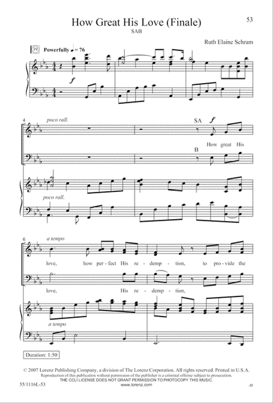 The Living Last Supper (Digital Download) 3-Part scores gallery preview page 53