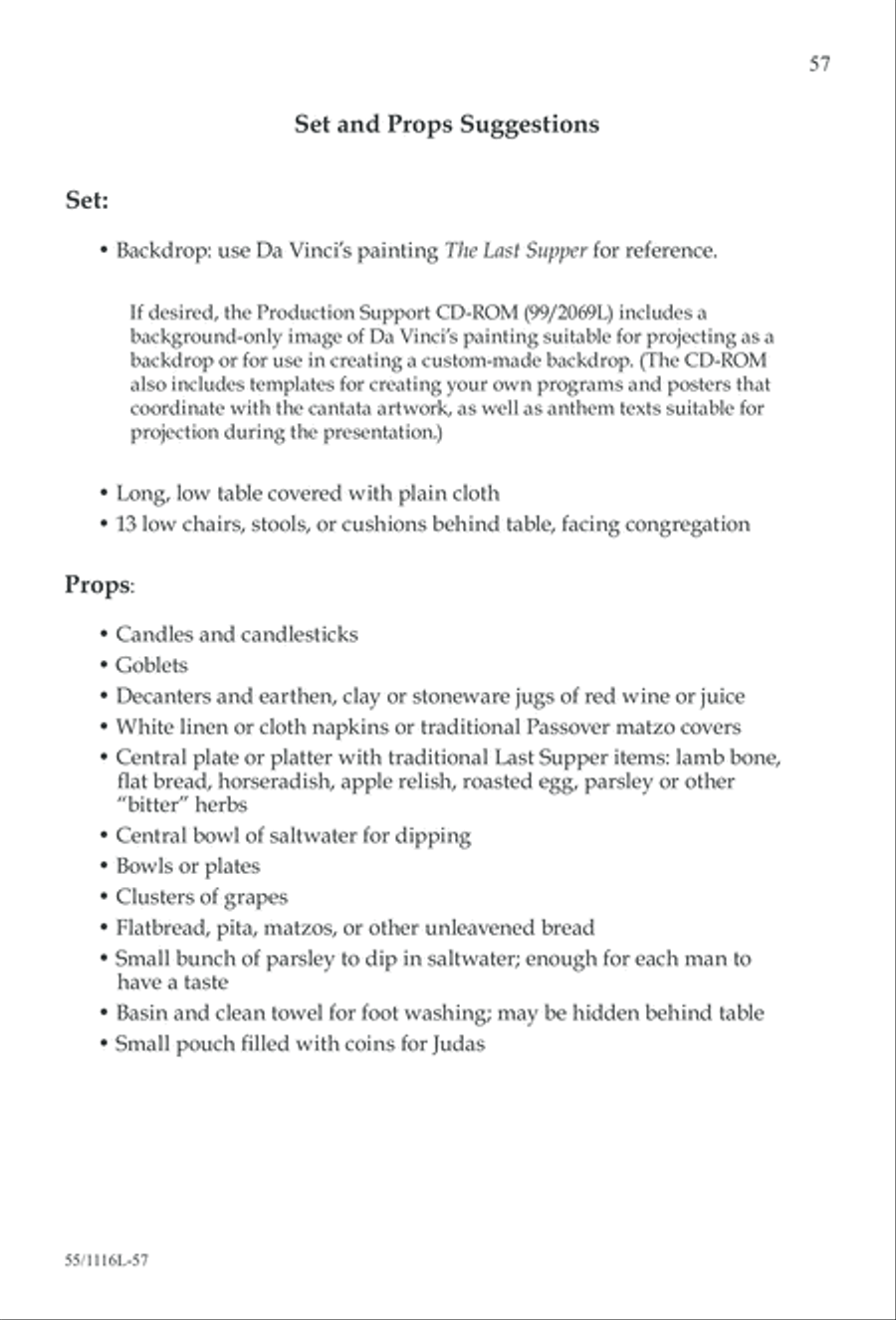 The Living Last Supper (Digital Download) 3-Part scores gallery preview page 57