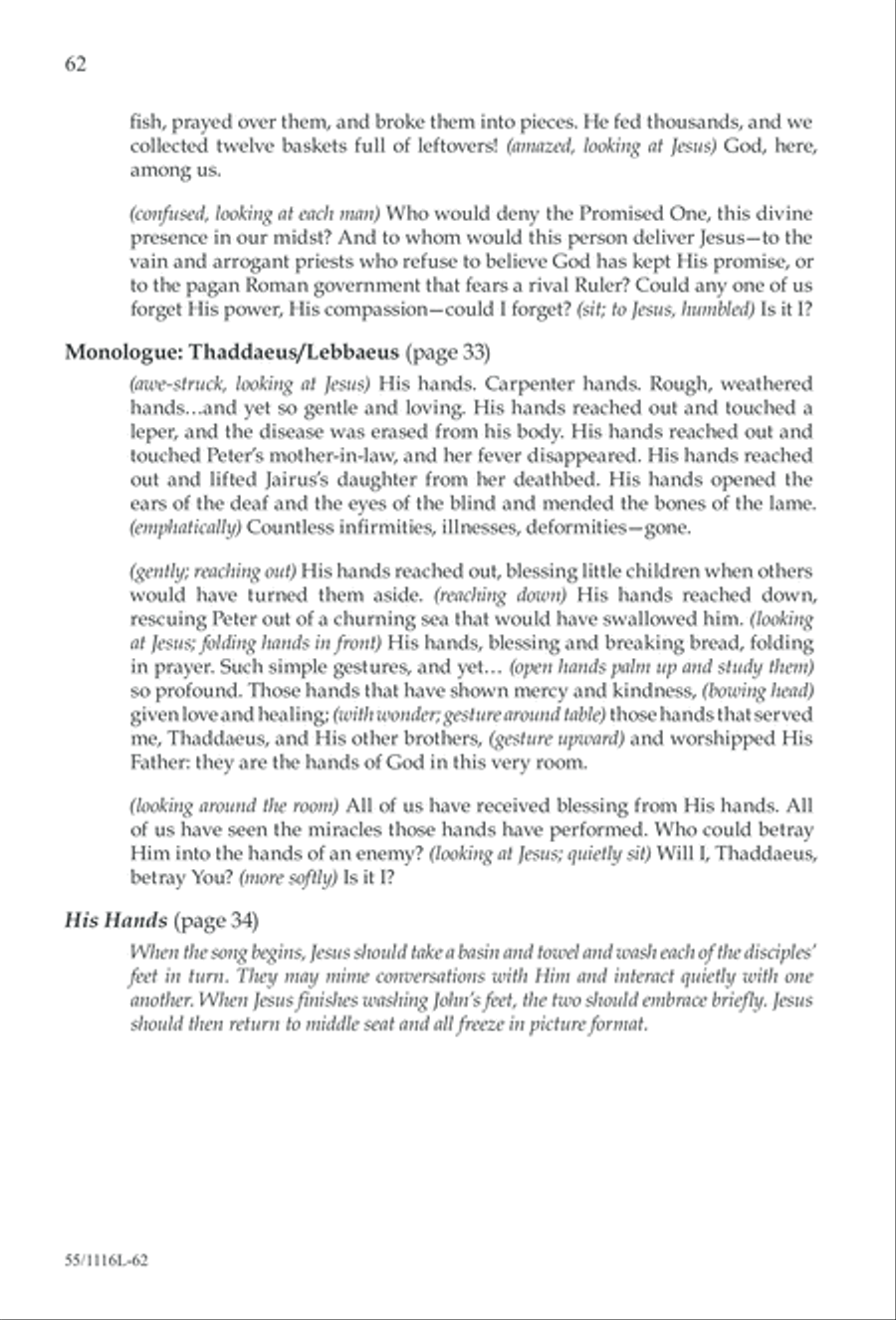 The Living Last Supper (Digital Download) 3-Part scores gallery preview page 62