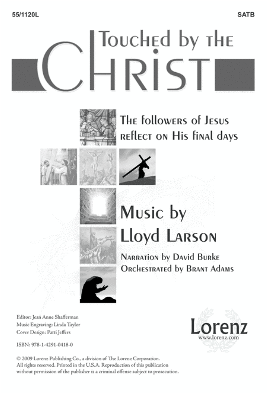 Touched by the Christ (Digital Download) 4-Part scores gallery preview page 1
