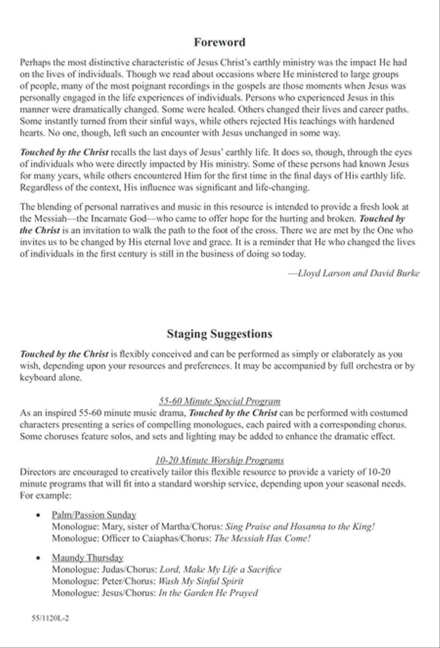 Touched by the Christ (Digital Download) 4-Part scores gallery preview page 2