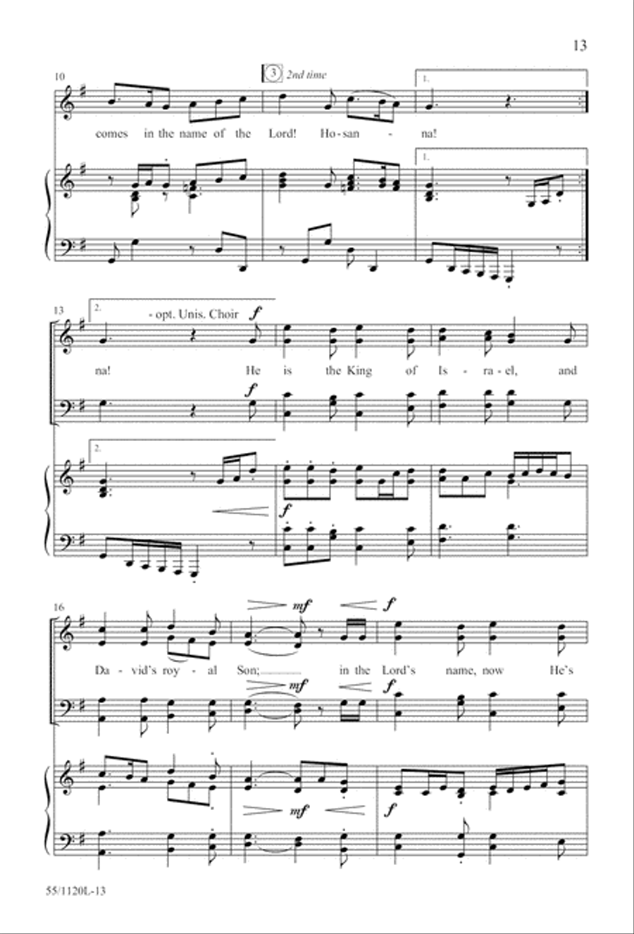 Touched by the Christ (Digital Download) 4-Part scores gallery preview page 13