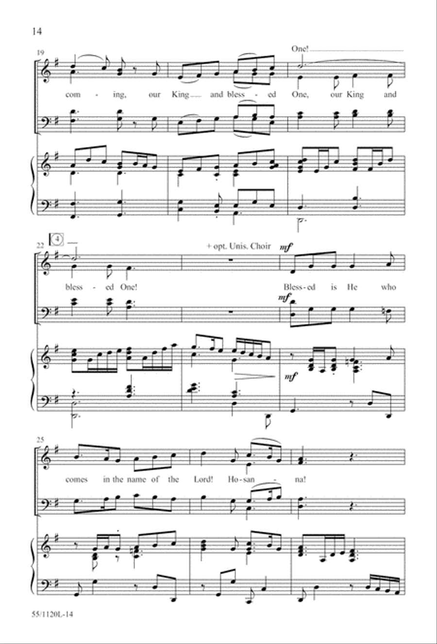 Touched by the Christ (Digital Download) 4-Part scores gallery preview page 14