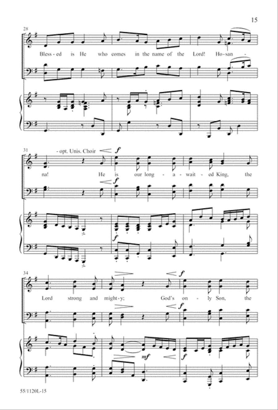 Touched by the Christ (Digital Download) 4-Part scores gallery preview page 15