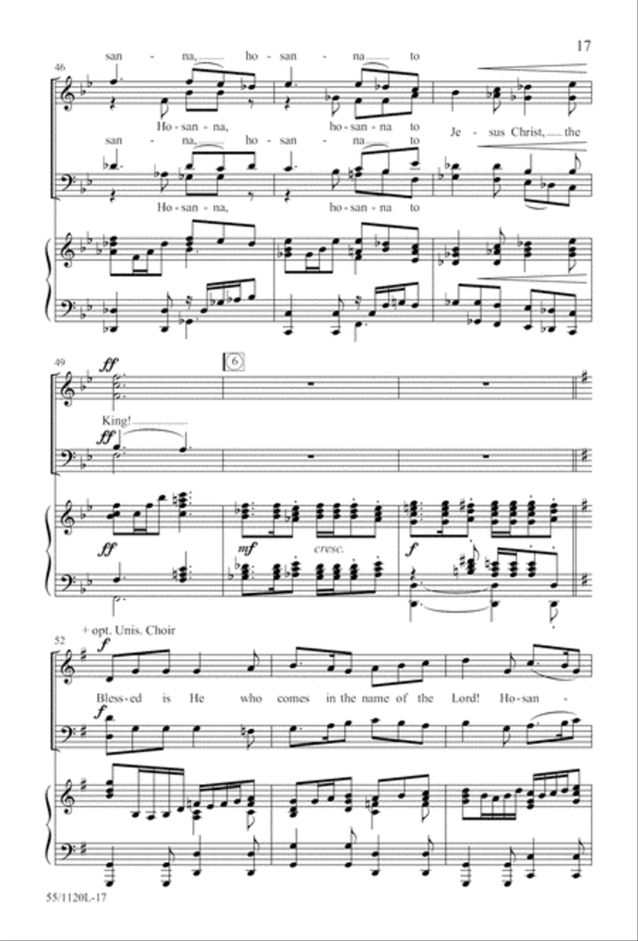 Touched by the Christ (Digital Download) 4-Part scores gallery preview page 17