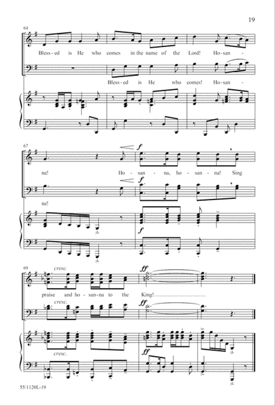 Touched by the Christ (Digital Download) 4-Part scores gallery preview page 19