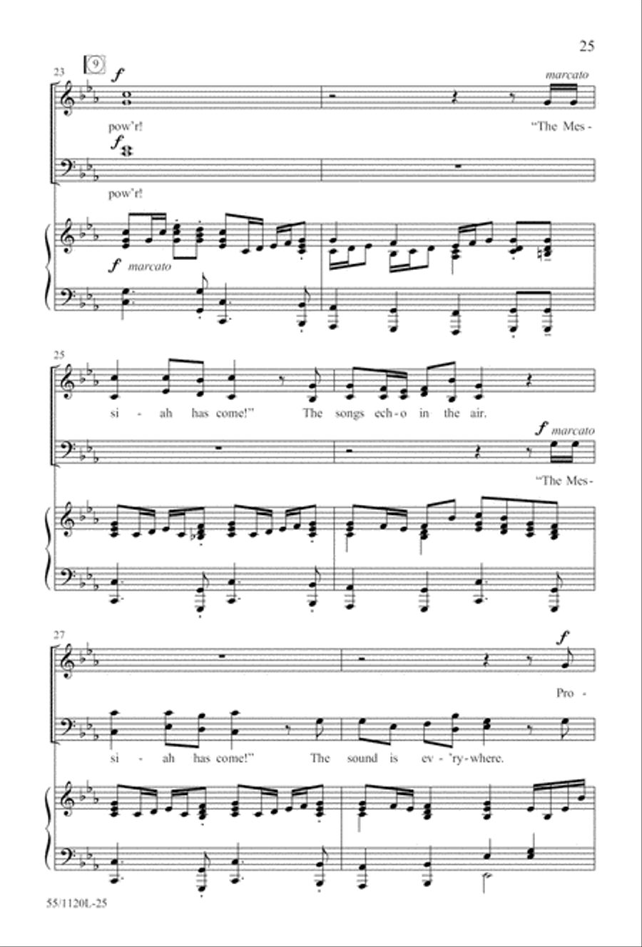 Touched by the Christ (Digital Download) 4-Part scores gallery preview page 25