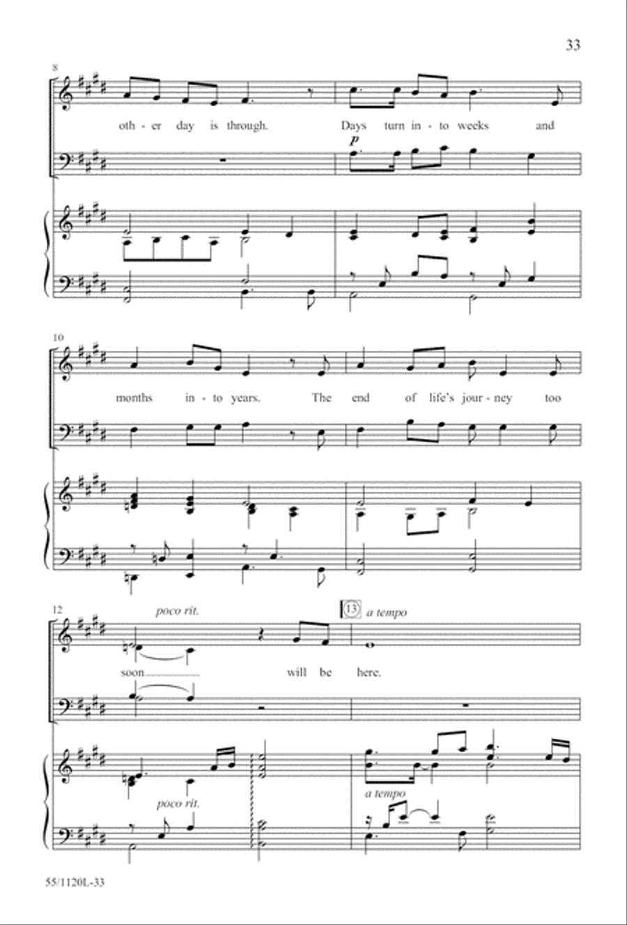 Touched by the Christ (Digital Download) 4-Part scores gallery preview page 33