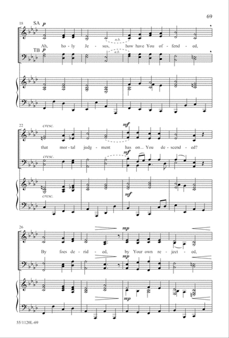 Touched by the Christ (Digital Download) 4-Part scores gallery preview page 69