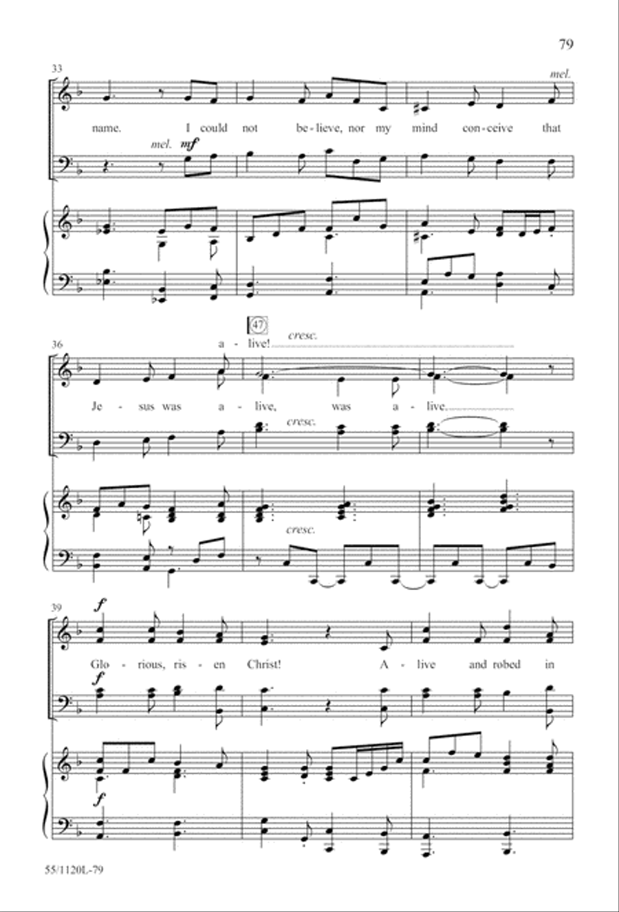 Touched by the Christ (Digital Download) 4-Part scores gallery preview page 79