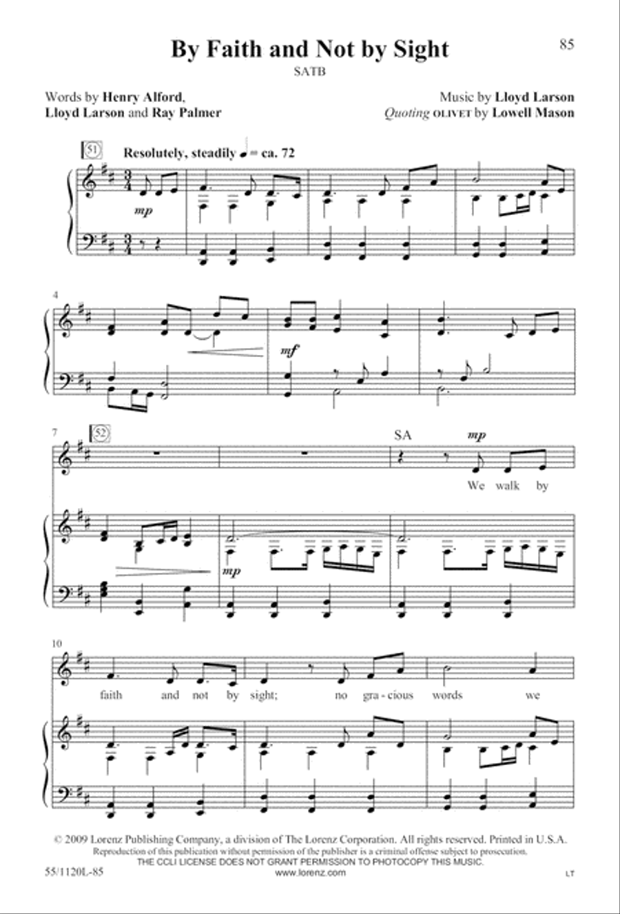 Touched by the Christ (Digital Download) 4-Part scores gallery preview page 85
