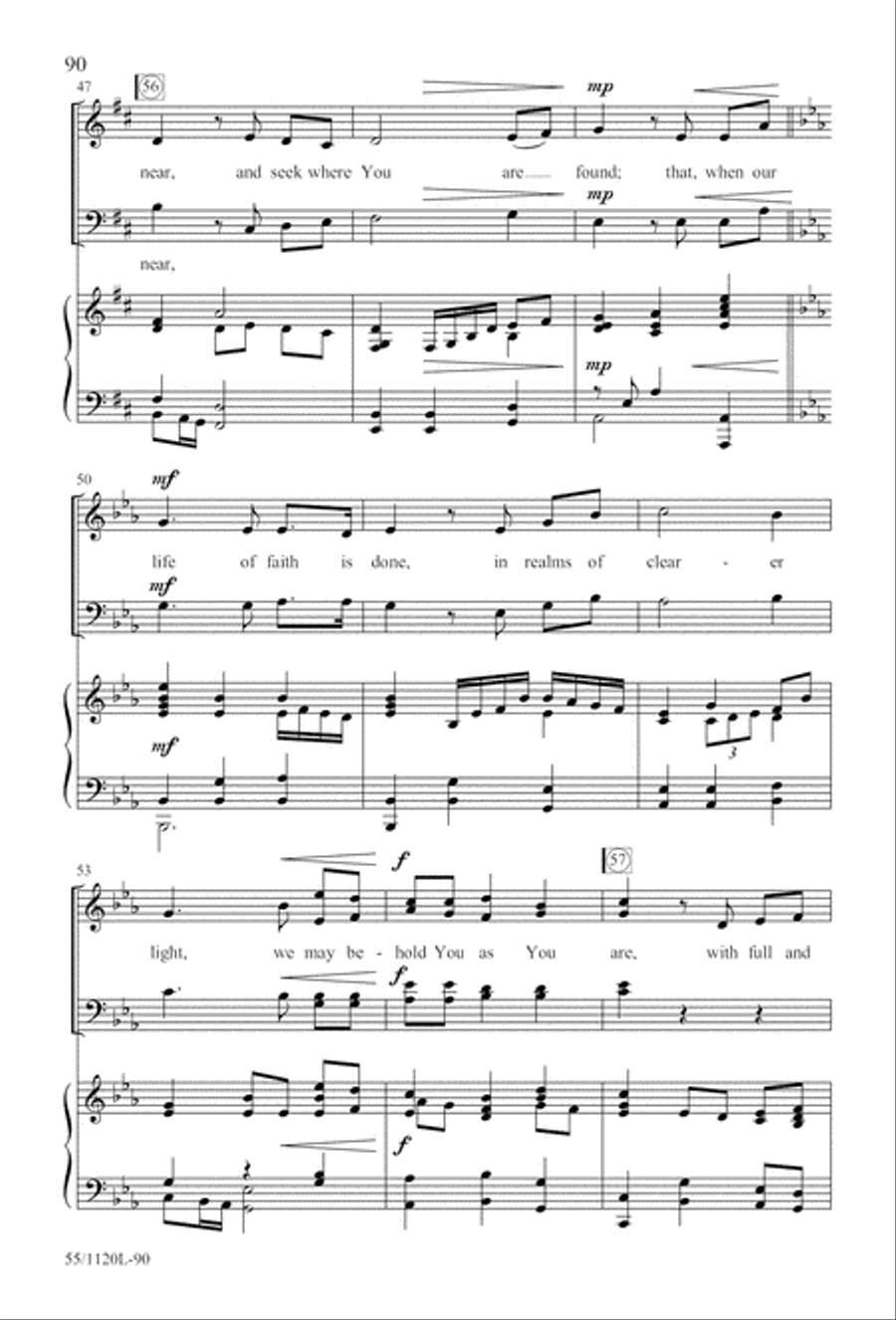 Touched by the Christ (Digital Download) 4-Part scores gallery preview page 90