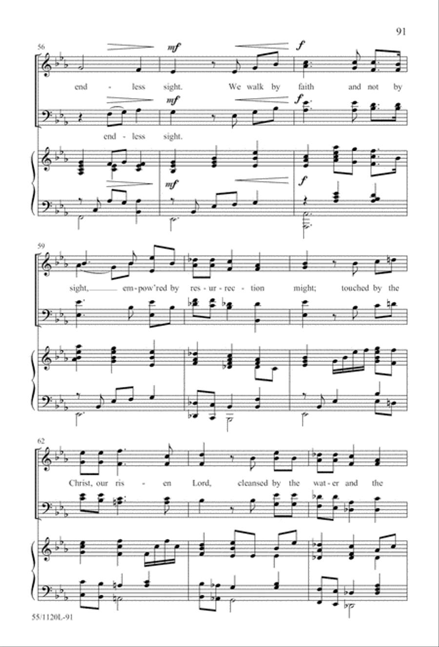 Touched by the Christ (Digital Download) 4-Part scores gallery preview page 91