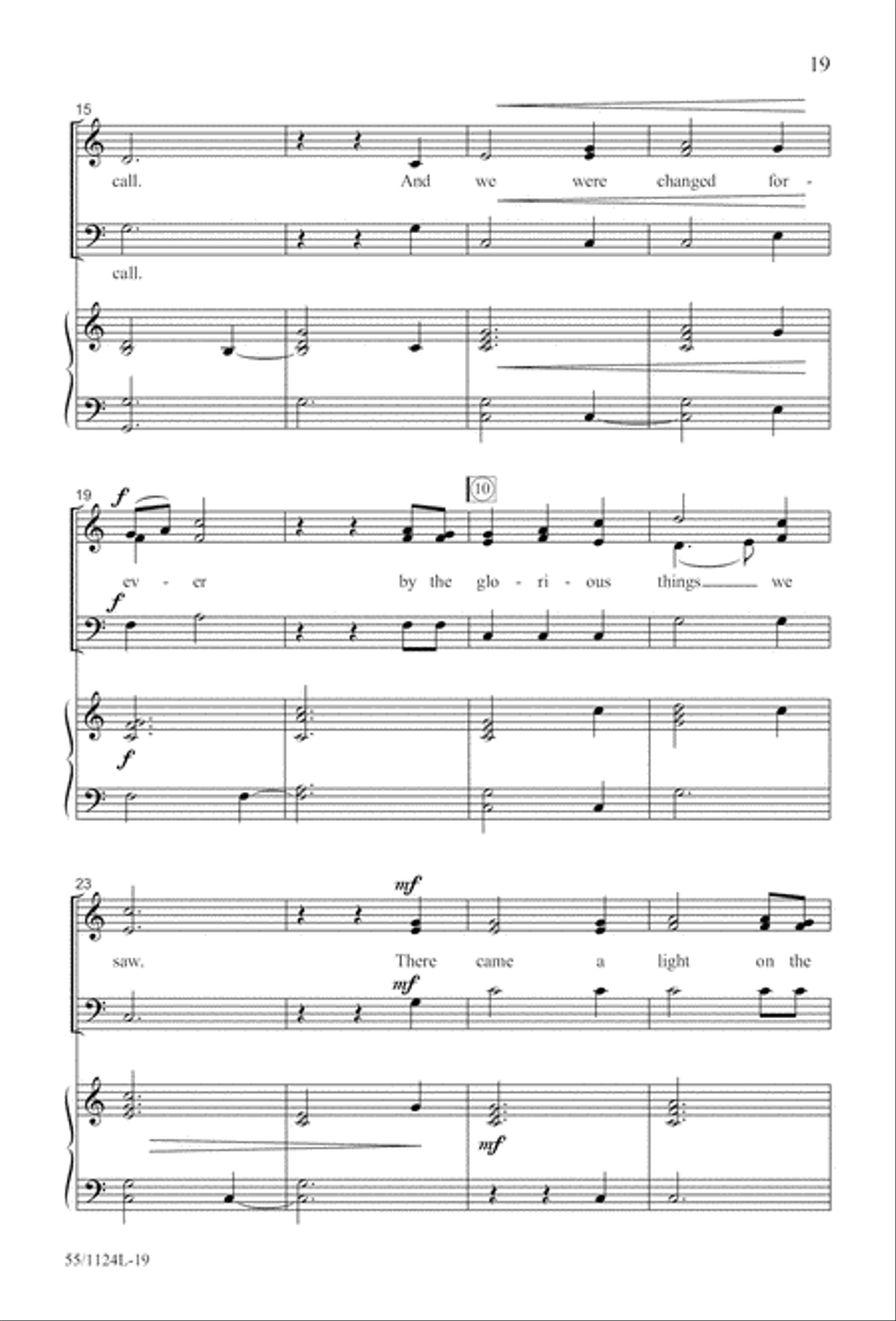Come, Touch the Robe (Digital Download) 3-Part scores gallery preview page 19