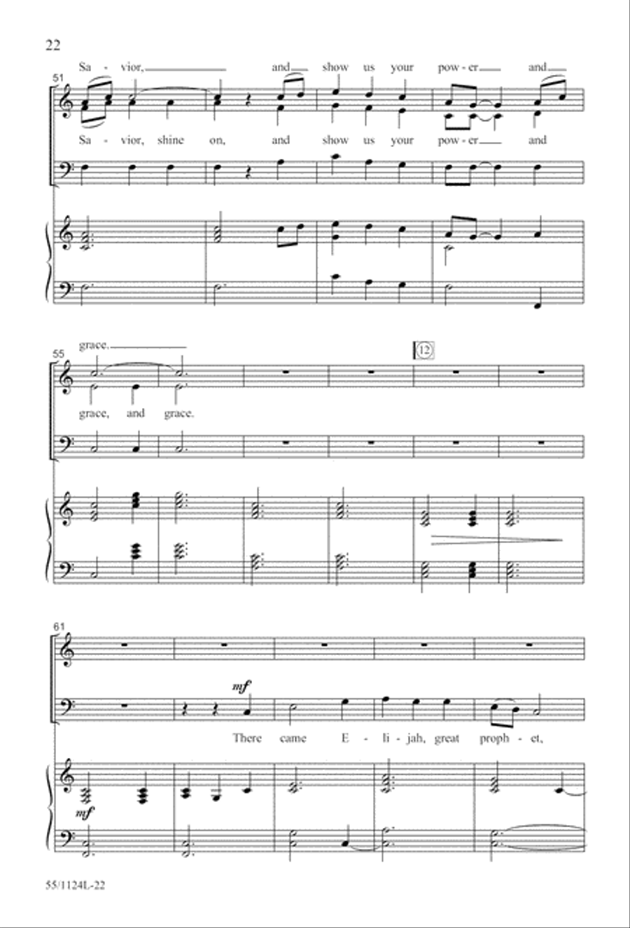 Come, Touch the Robe (Digital Download) 3-Part scores gallery preview page 22